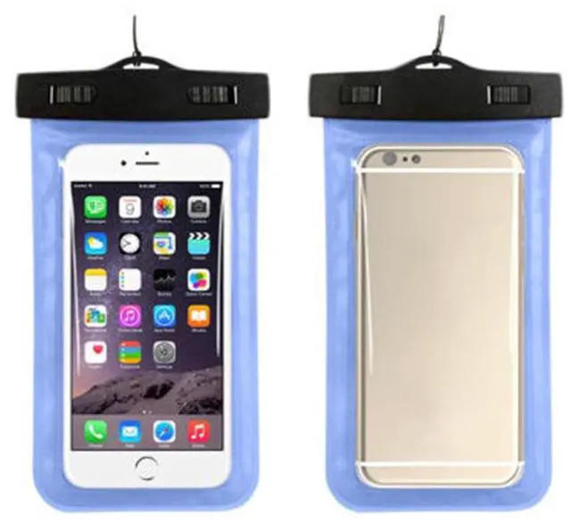 Main image of 3 Pack Waterproof Floating Cell Phone Pouch Dry Bag Case Cover For Phone Samsung - Blue