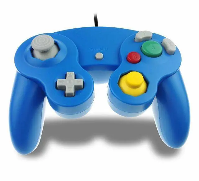Main image of Wired NGC Controller Gamepad For Nintendo GameCube GC & Wii U Console Colors NEW - Blue