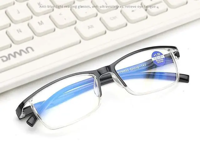 Alt view image 3 of 6 - 4 Pairs Anti-Blue Light Reading Glasses HD Lenses Spring Hinge Readers Unisex - +2.75 Strength
