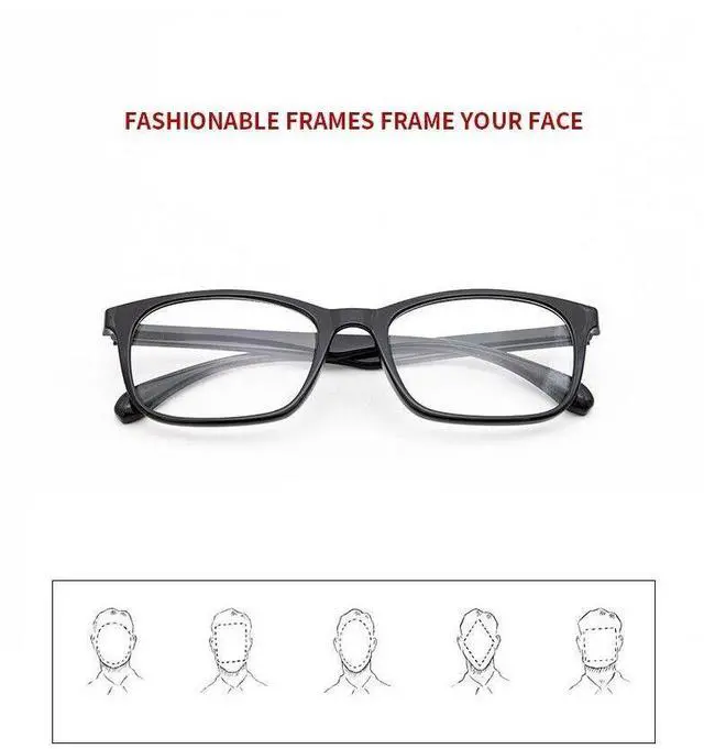 Alt view image 2 of 6 - Reading Glasses Mens Womens Unisex Readers Eyeglasses 8 Pack Glasses New Square - =+1.75 Strength