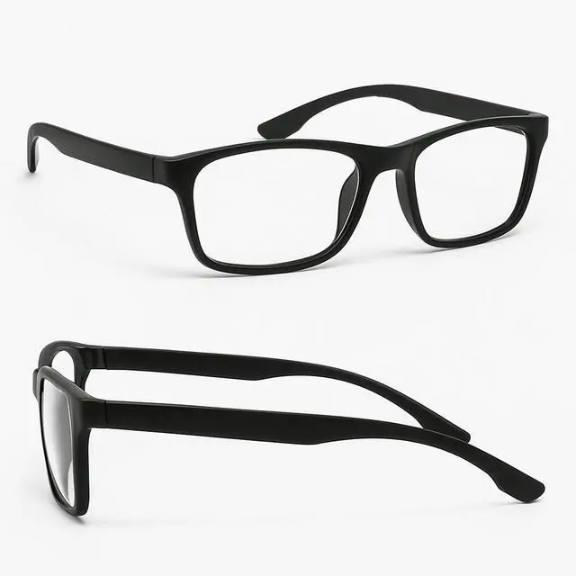 Alt view image 3 of 6 - 2 PACK Reading Glasses Mens Womens Reading Glasses Square Frame Readers Unisex - +3.25
