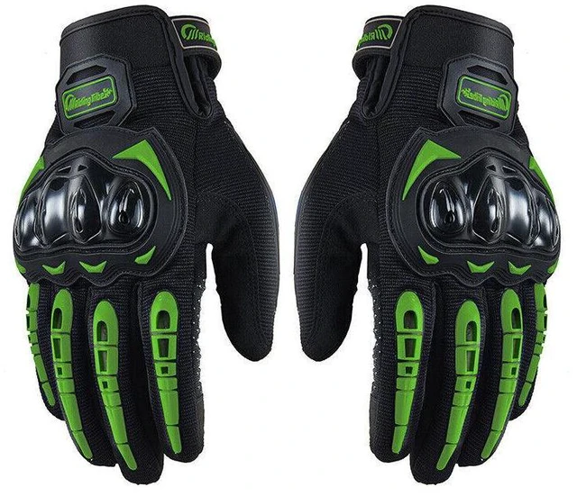 Main image of Racing Motorcycle Motorbike Motocross Riding Dirt Bike Full Finger Sports Gloves - Green