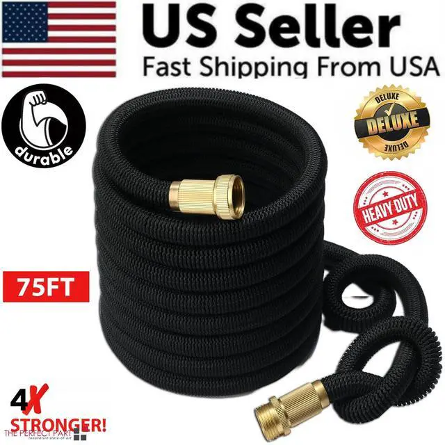 Main image of 4X Stronger Deluxe Expandable Flexible Garden Hose Water Hose 25, 50, 75, 100FT - 75FT Hose