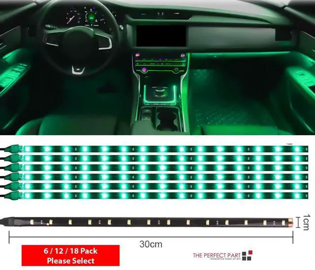 Main image of Lot Waterproof 12''/15 DC 12V Motor LED Strip Underbody Light For Car Motorcycle - Green