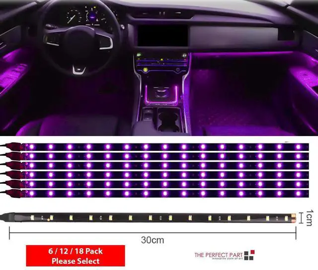 Main image of Lot Waterproof 12''/15 DC 12V Motor LED Strip Underbody Light For Car Motorcycle - Purple