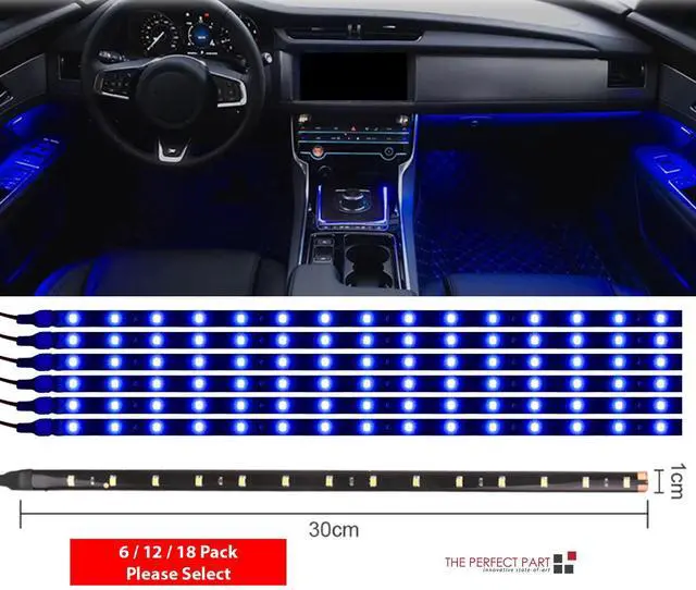 Main image of Lot Waterproof 12''/15 DC 12V Motor LED Strip Underbody Light For Car Motorcycle - Blue