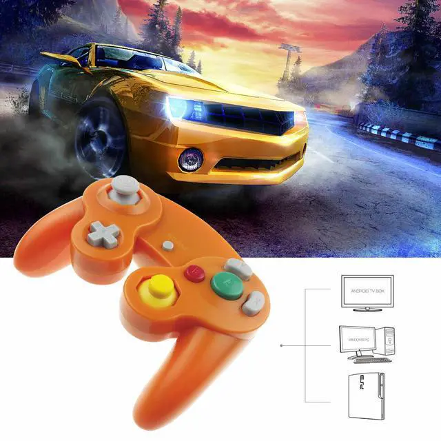 Alt view image 6 of 6 - 2 Pack Wired NGC Controller Gamepad for Nintendo GameCube GC & Wii U Console USA - Black / White