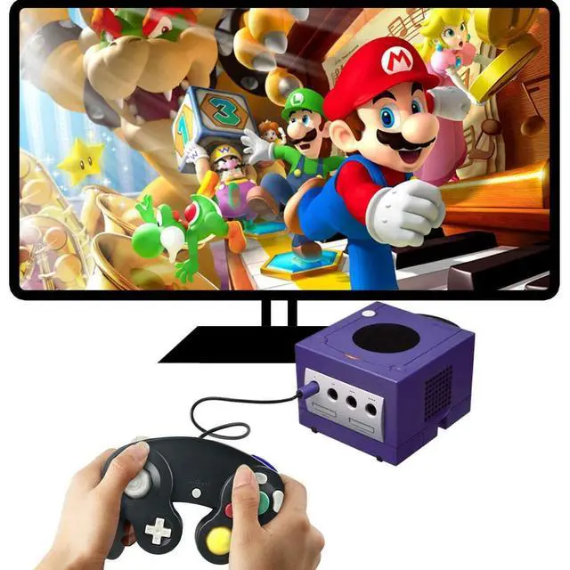 Alt view image 3 of 6 - 2 Pack Wired NGC Controller Gamepad for Nintendo GameCube GC & Wii U Console USA - Black / White