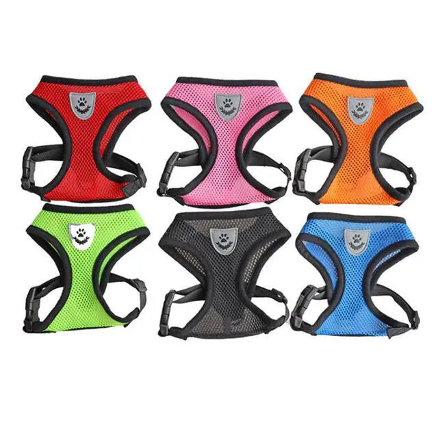 Alt view image 3 of 6 - Cat Dog Pet Harness Adjustable Control Vest Dogs Reflective S M L XL Leash - Black