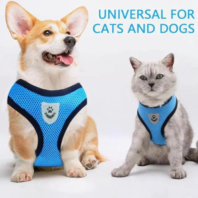 Alt view image 4 of 6 - Cat Dog Pet Harness Adjustable Control Vest Dogs Reflective S M L XL Leash - Black