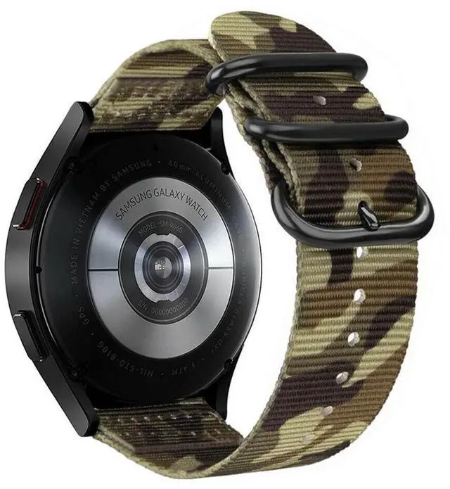 Main image of 18mm 20mm 22mm Durable Military Woven Nylon Wrist Watch Band Quick Release Strap - Camo