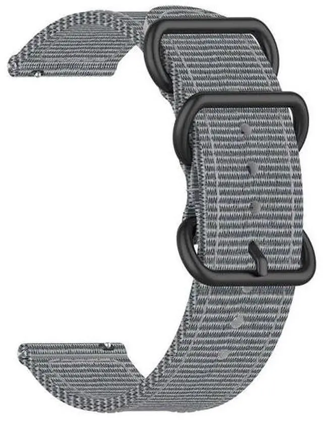 Main image of 18mm 20mm 22mm Durable Military Woven Nylon Wrist Watch Band Quick Release Strap - Gray