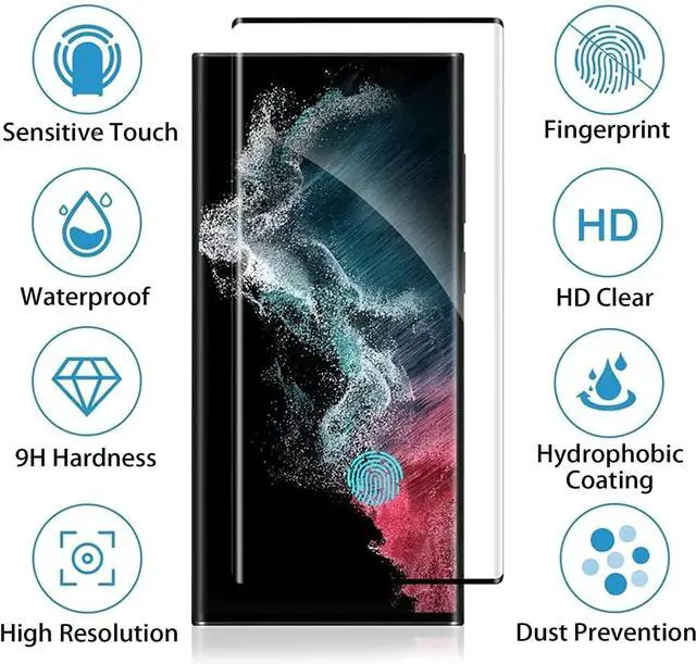 Alt view image 2 of 6 - Wholesale Bulk Lot Tempered Glass Screen Protector For Samsung Galaxy S22 S23 - For Samsung Galaxy S23
