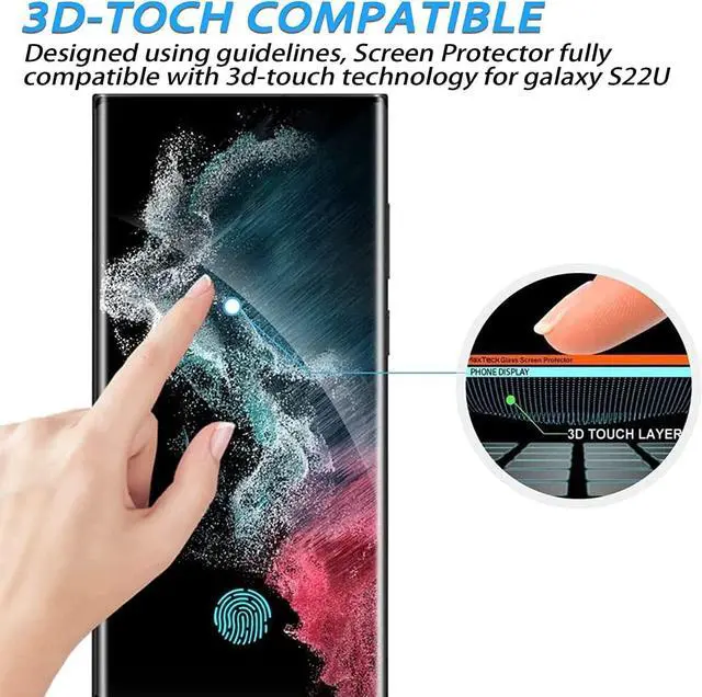 Alt view image 3 of 6 - Wholesale Bulk Lot Tempered Glass Screen Protector For Samsung Galaxy S22 S23 - For Samsung Galaxy S23