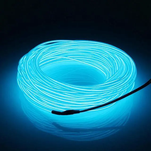 Alt view image 5 of 6 - Neon LED Light Glow EL Wire String Strip Rope Tube Decor Car Party + Controller - 10FT