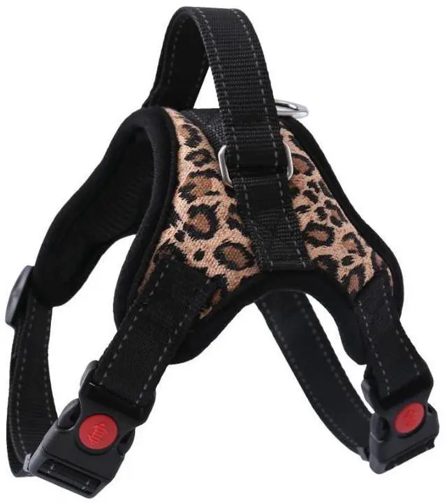 Main image of No Pull Dog Pet Harness Adjustable Control Vest Dogs Reflective XS S M Large XXL - Leopard