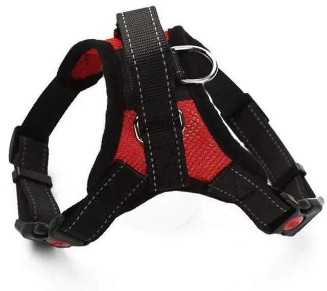 Main image of No Pull Dog Pet Harness Adjustable Control Vest Dogs Reflective XS S M Large XXL - Red Mesh