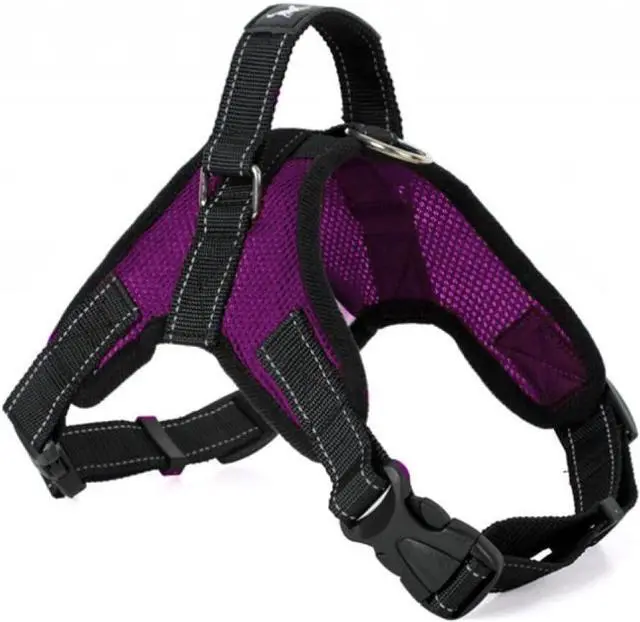 Main image of No Pull Dog Pet Harness Adjustable Control Vest Dogs Reflective XS S M Large XXL - Purple Mesh