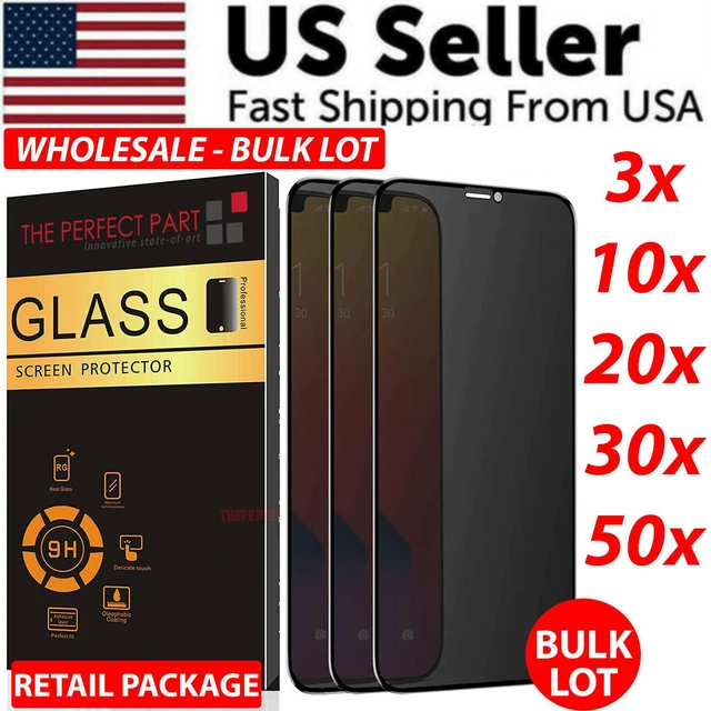 Main image of Privacy Screen Protector Tempered Glass Lot For iPhone 17 16 15 14 13 12 Pro XR - For iPhone 15 Pro Max
