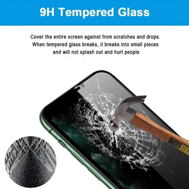 Alt view image 6 of 7 - Privacy Screen Protector Tempered Glass Lot For iPhone 17 16 15 14 13 12 Pro XR - For iPhone 15 Pro Max