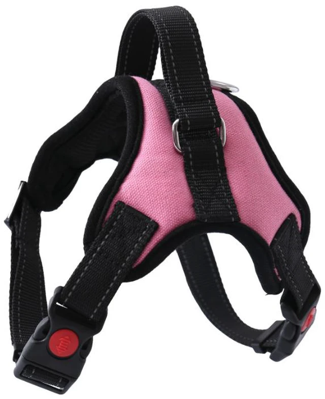 Alt view image 2 of 7 - No Pull Dog Pet Harness Adjustable Control Vest Dogs Reflective Pink XXL