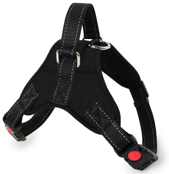 Alt view image 2 of 7 - No Pull Dog Pet Harness Adjustable Control Vest Dogs Reflective Black Small