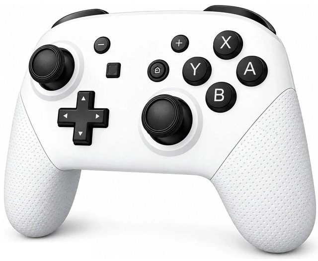 Main image of Arctic White Wireless Pro Controller For Nintendo Switch 1+2 OLED Lite Bluetooth