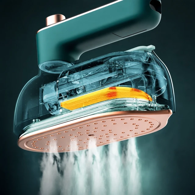 Alt view image 7 of 7 - Micro Steam Iron Machine Mini Portable Steamer Handheld Garment Clothes Ironing