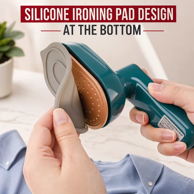 Alt view image 3 of 7 - Micro Steam Iron Machine Mini Portable Steamer Handheld Garment Clothes Ironing