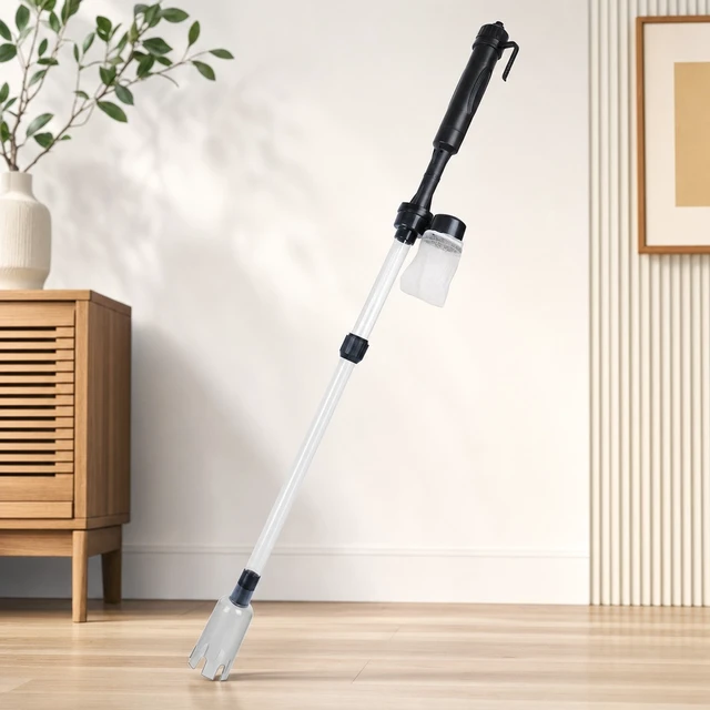 Alt view image 5 of 7 - Electric Gravel Cleaner Aquarium Fish Tank Automatic Siphon Vacuum Water Change