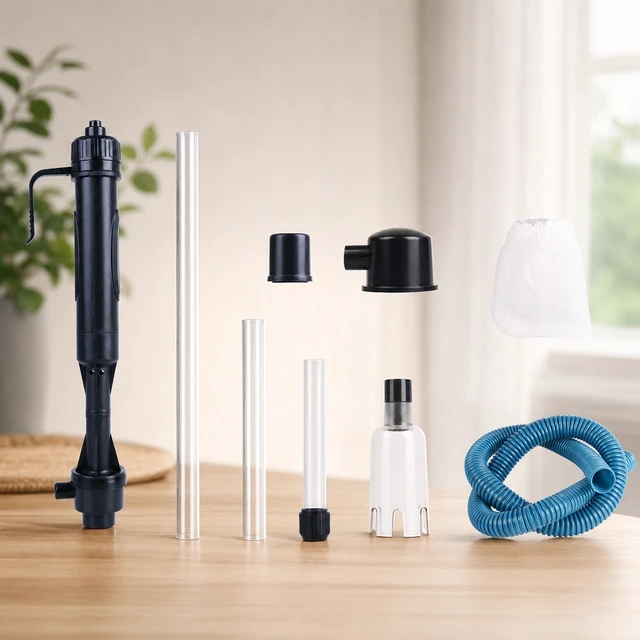 Alt view image 2 of 7 - Electric Gravel Cleaner Aquarium Fish Tank Automatic Siphon Vacuum Water Change