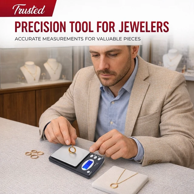 Alt view image 4 of 7 - Pocket 100g x 0.01g Digital Jewelry Gold Coin Gram Balance Weight Precise Scale