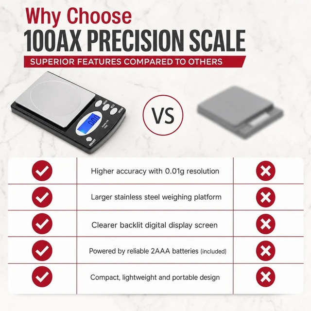 Alt view image 6 of 7 - Pocket 100g x 0.01g Digital Jewelry Gold Coin Gram Balance Weight Precise Scale