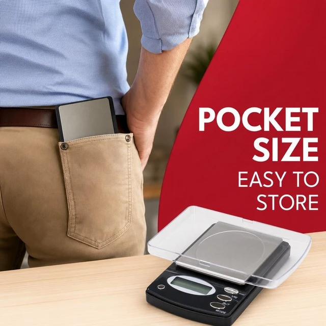 Alt view image 6 of 7 - 1000 X 0.1g Coin Collector Digital Display Weight Scale Ounce Grams Detection Oz