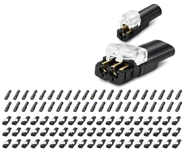 Main image of 80 PCS Plug-In Quick Wire Connectors, Reusable Clamp Terminal Blocks for Cables