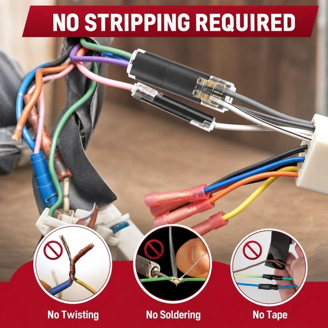 Alt view image 4 of 7 - 80 PCS Plug-In Quick Wire Connectors, Reusable Clamp Terminal Blocks for Cables