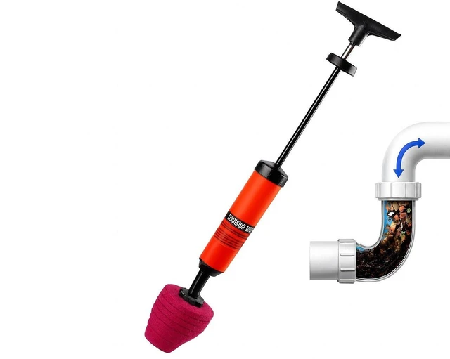 Main image of Heavy Duty High Pressure Toilet Unblock Plunger Clog Drain Buster Vacuum Pump US
