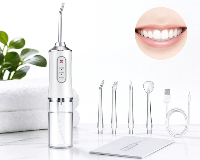 Main image of Deluxe Water Flosser Water Pick Cordless Oral Irrigator Dental Teeth Cleaner