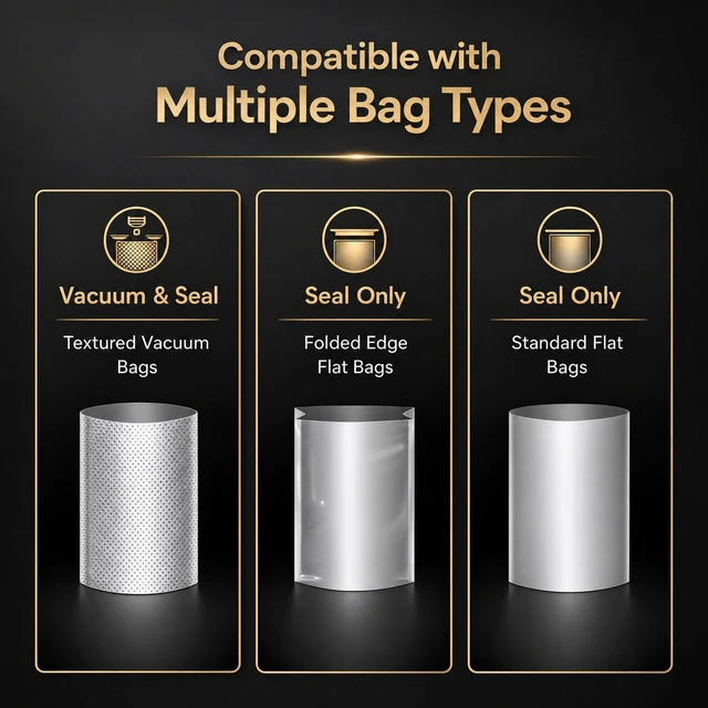 Alt view image 5 of 7 - Vacuum Sealer Machine Food Vacuum Sealer Portable Rechargeable w/ Bags Dry Wet