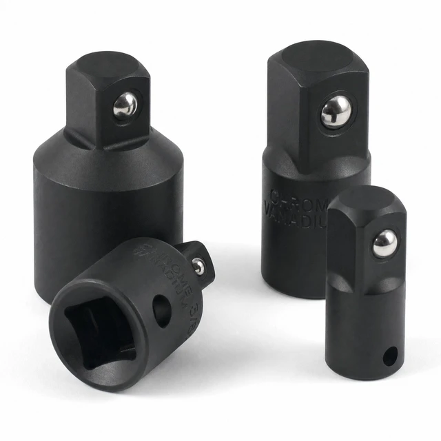Alt view image 6 of 7 - 4 Pack Air Impact Socket Adapter Set 3/8" to 1/4" 1/2 inch Drive Ratchet Reducer