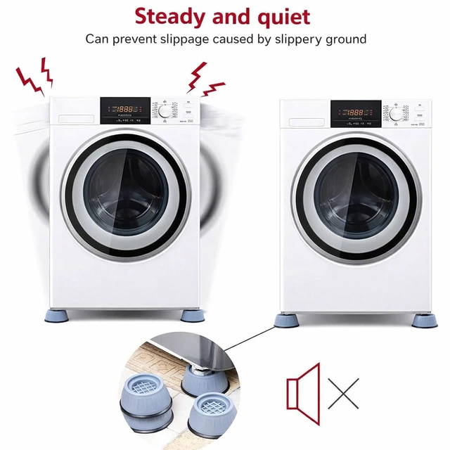 Alt view image 6 of 7 - 8PCS Anti massage Rubber Feet Washing Machine Mats Support Anti-Slip Base Pads