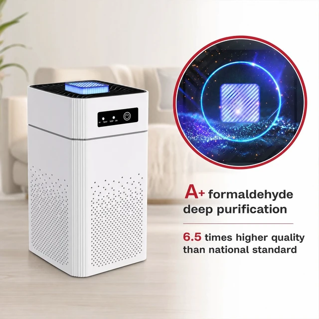 Alt view image 2 of 7 - Home HEPA Air Purifier Large Room Air Cleaner for Allergies Smoke Mold Odor Dust