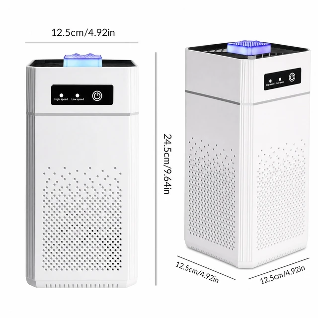 Alt view image 4 of 7 - Home HEPA Air Purifier Large Room Air Cleaner for Allergies Smoke Mold Odor Dust