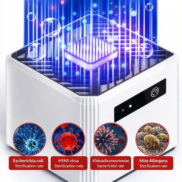 Alt view image 3 of 7 - Home HEPA Air Purifier Large Room Air Cleaner for Allergies Smoke Mold Odor Dust
