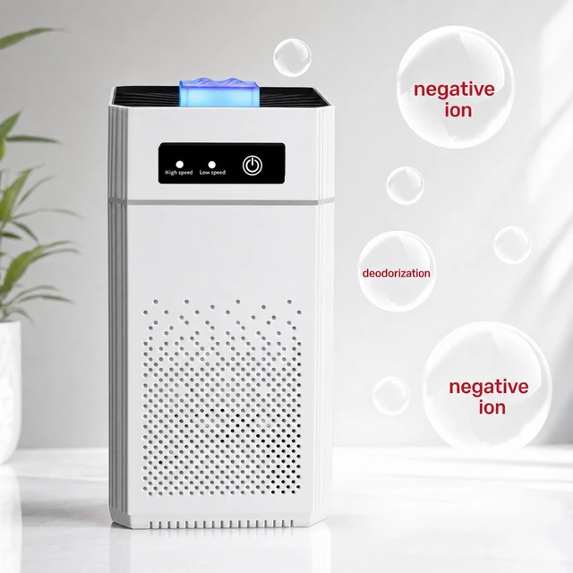 Alt view image 7 of 7 - Home HEPA Air Purifier Large Room Air Cleaner for Allergies Smoke Mold Odor Dust
