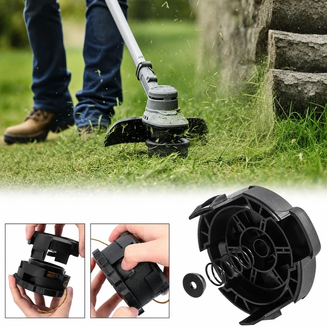 Alt view image 5 of 7 - 2PCS Head Cap Cover Replacement for Quickfeed String Trimmer DCST922P1 DCST972X1