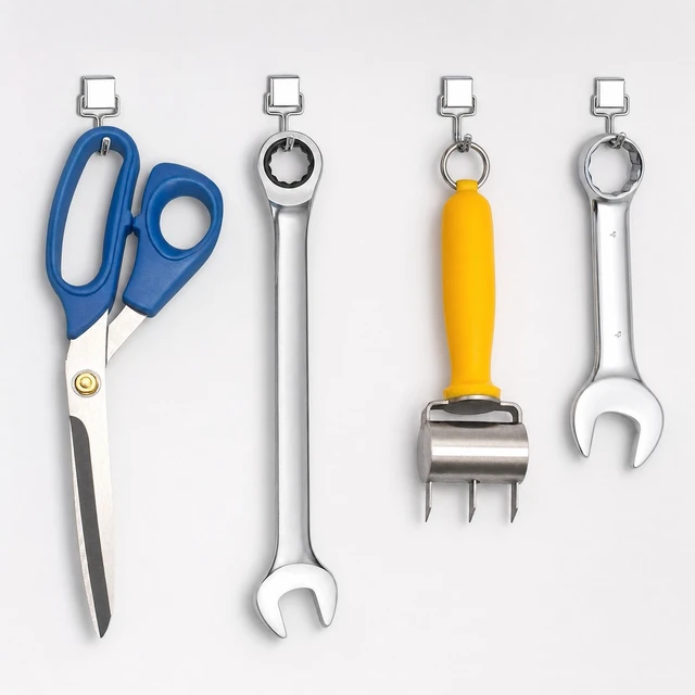 Alt view image 7 of 7 - 10 Pack Magnetic Hooks Heavy Duty, 10 lbs Strong Magnet Hooks - Multipurpose