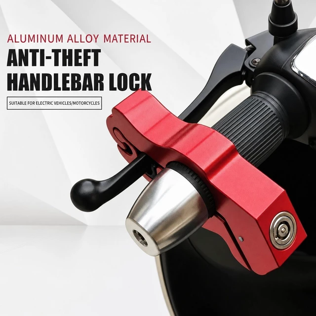 Alt view image 4 of 7 - Anti-Theft Lock Bike Motorcycle Handlebar Brake Clutch Security Lock Accessories - Black