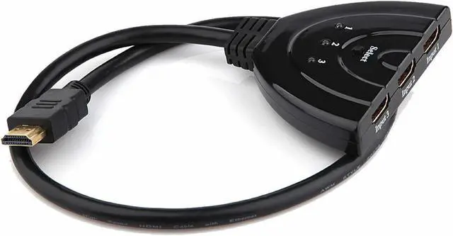 Alt view image 4 of 7 - 3 HDMI Port Switch Switcher Splitter Cable Selector HUB Box HDTV 1080P Xbox PS4