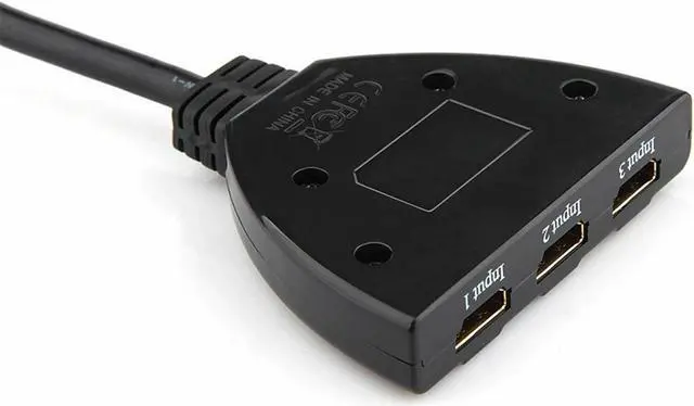Alt view image 6 of 7 - 3 HDMI Port Switch Switcher Splitter Cable Selector HUB Box HDTV 1080P Xbox PS4